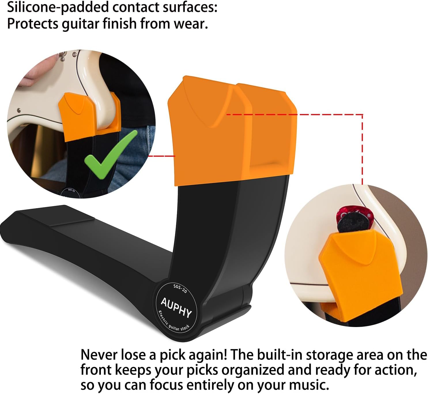 Electric Guitar Holder Leg Support Adjustable Guitar Body Holder for Comfortable Seated Playing
