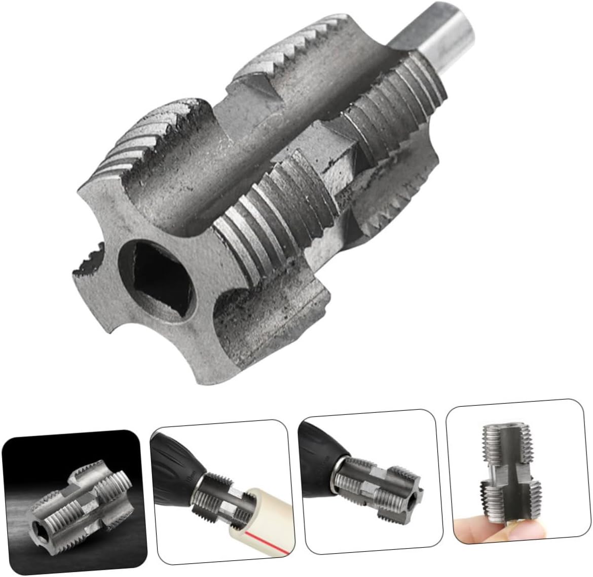 Steel PVC Pipe Threader for 1/2 and 3/4 Water Pipes