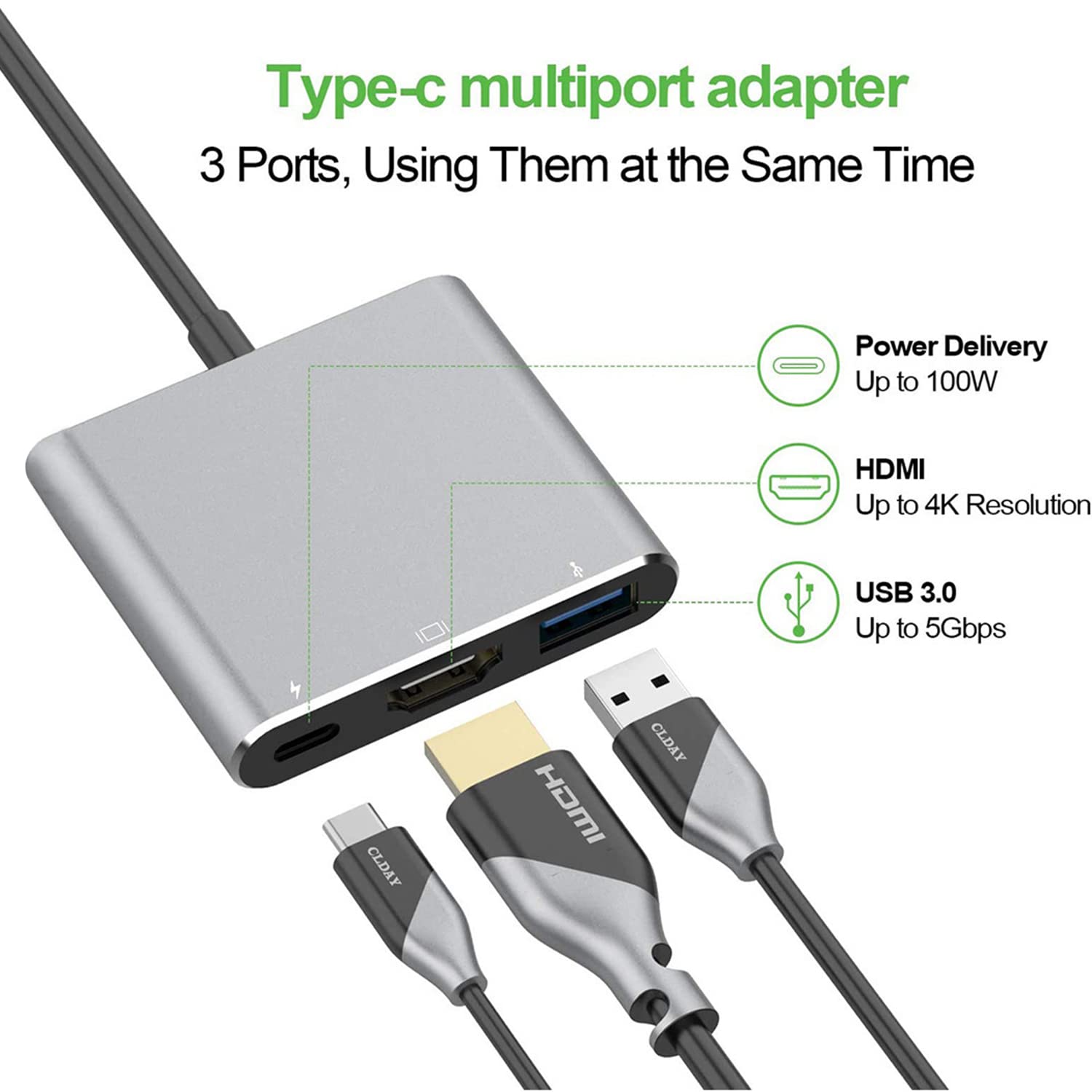 Adaptador multipuerto de USB-C a AV digital - iShop