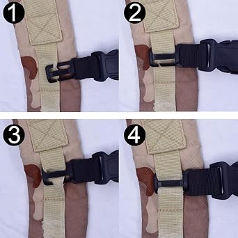 YYST Sternum Strap Backpack Chest Harness for Backpack with 20MM or 25MM Webbing Adjust from 9 to 17.5