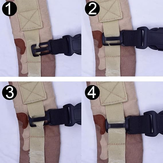 YYST Sternum Strap Backpack Chest Harness for Backpack with 20MM or 25MM Webbing Adjust from 9 to 17.5