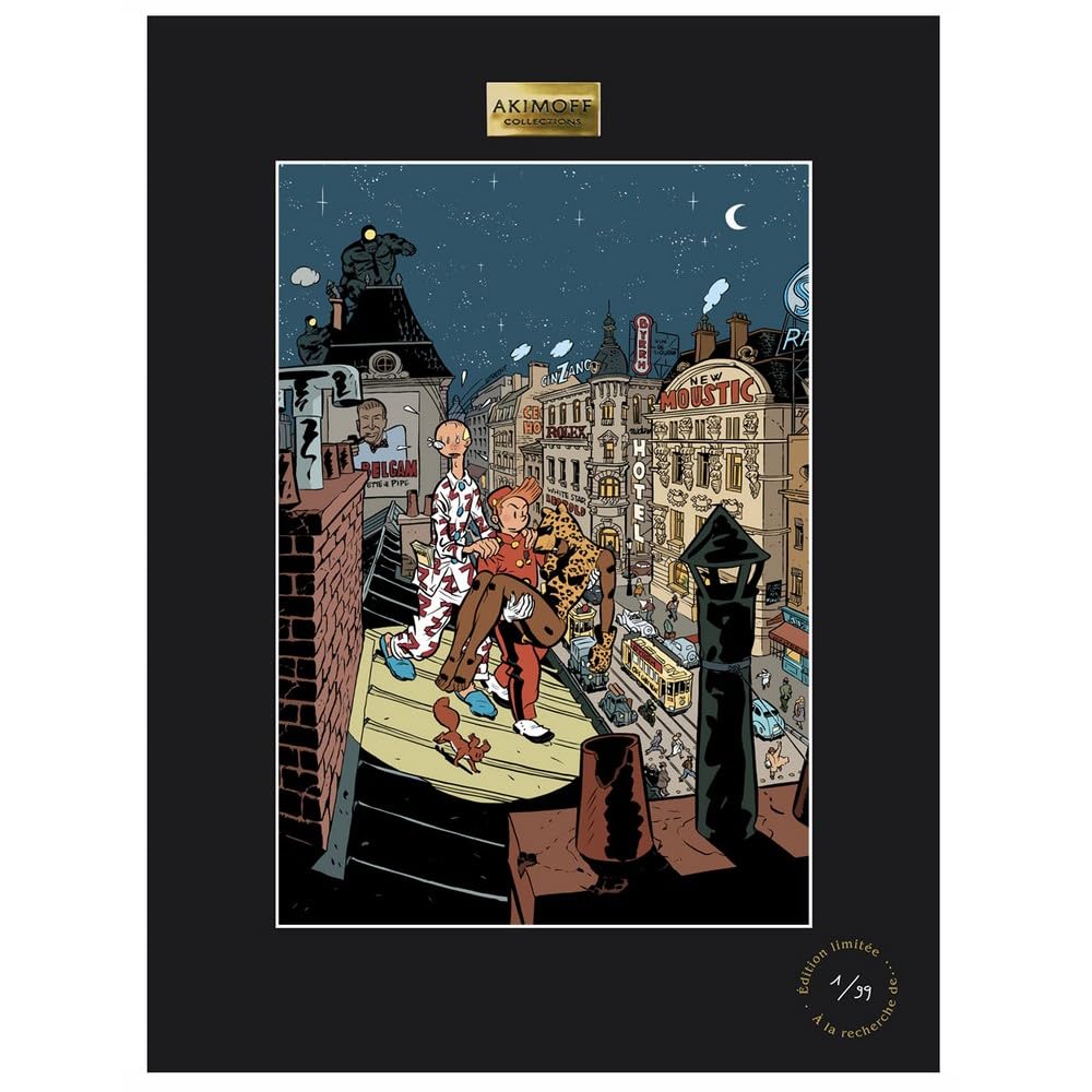 Póster de Spirou y Fantasio La Mujer Leopardo de Franquin el regalo perfecto para fans del cómic