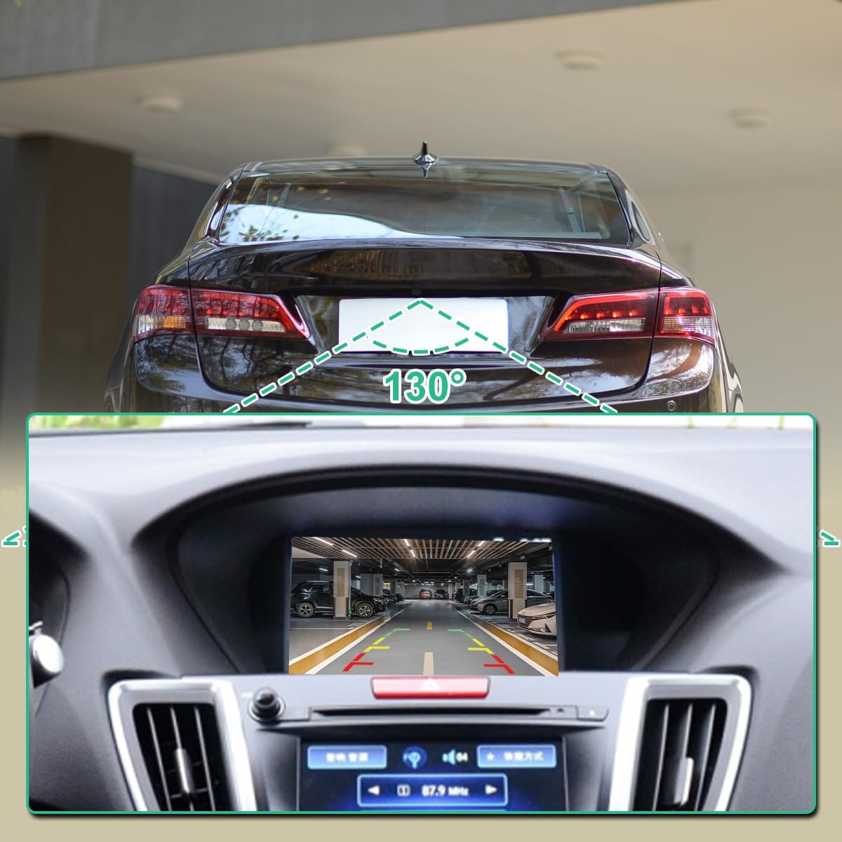 GreenYi OE Backup Camera (Part # 39530-TZ3-A01) Fit for Honda Acura TLX (2015-2020) - Replaces Part # 39530TZ3A01