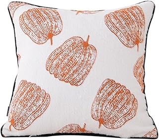 Almohada De Calabaza Color Crema, Cojín Moderno Minimalista For Sofá, Decoración For Sala De Estar, Cojín Suave For Dormitorio, Color Blanco Roto(Black)