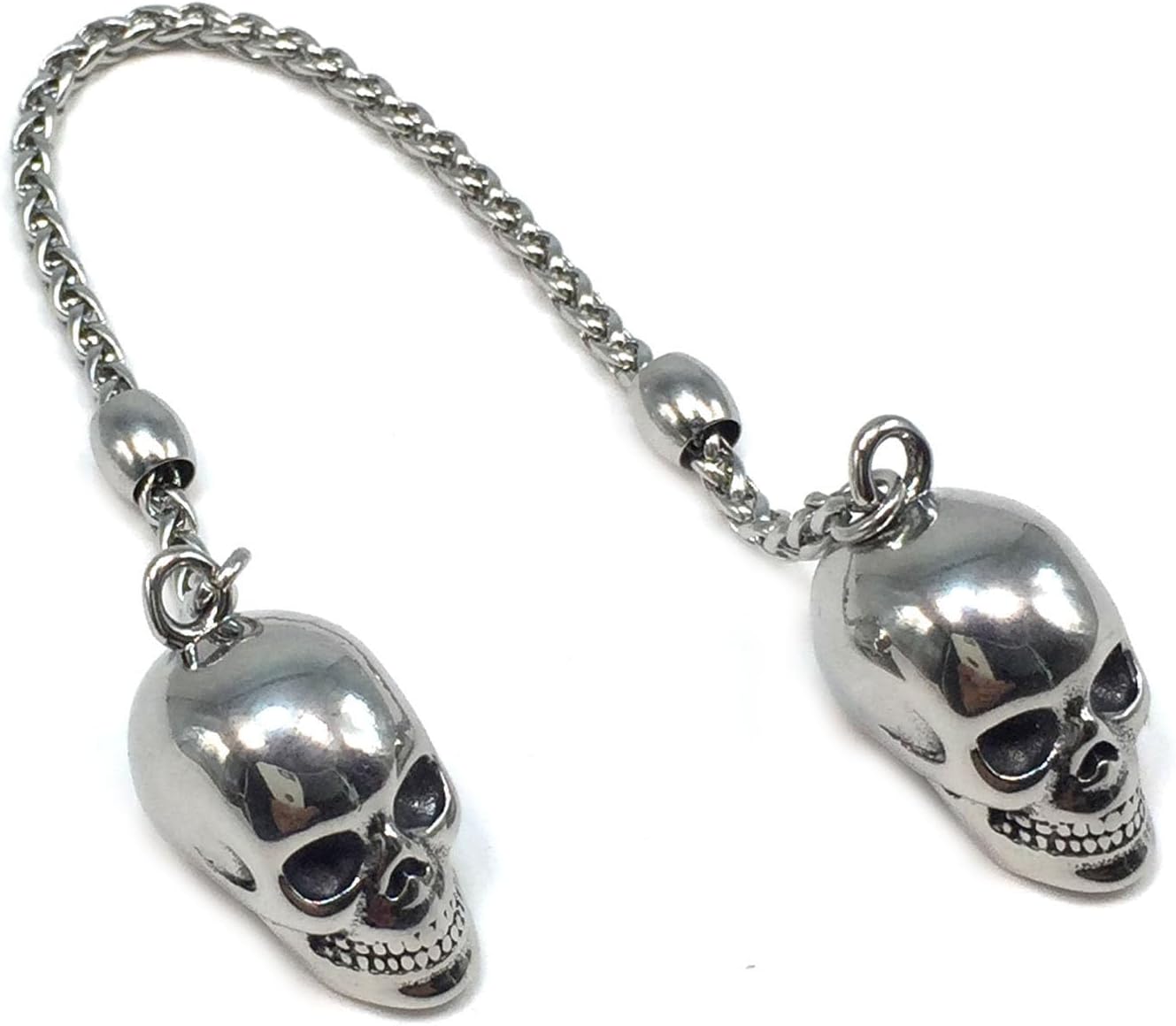 Greek KOMBOLOI, Begleri, Greek Worry Beads, Anxiety Relaxing Stress Relief Relaxation Beads, Rosary (Stainless Steel Skull)