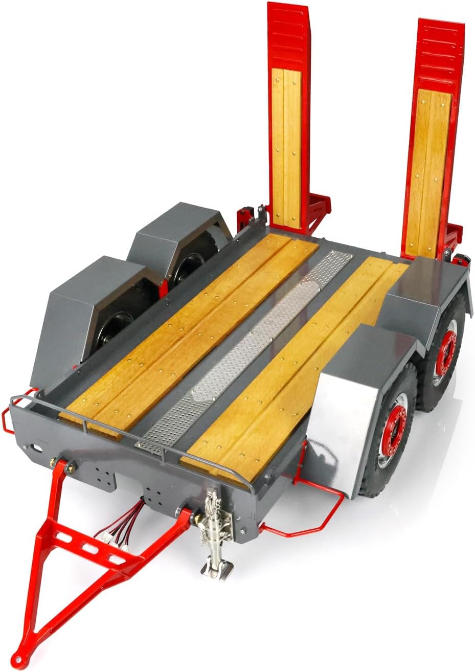 Metal Trailer Plate for 1/14 LESU Skid Steer Hydraulic Loader RC Model for Adult Assembled