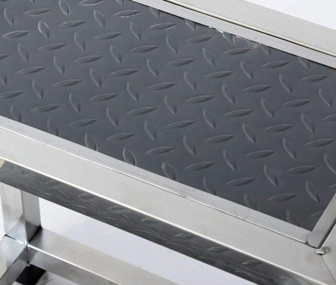 Stainless Steel Step Ladder Step Stool for Indoor Climbing and Home Use - Multi-Purpose Chair Stairs Ladder Stool for Small Spaces(Color:#1)