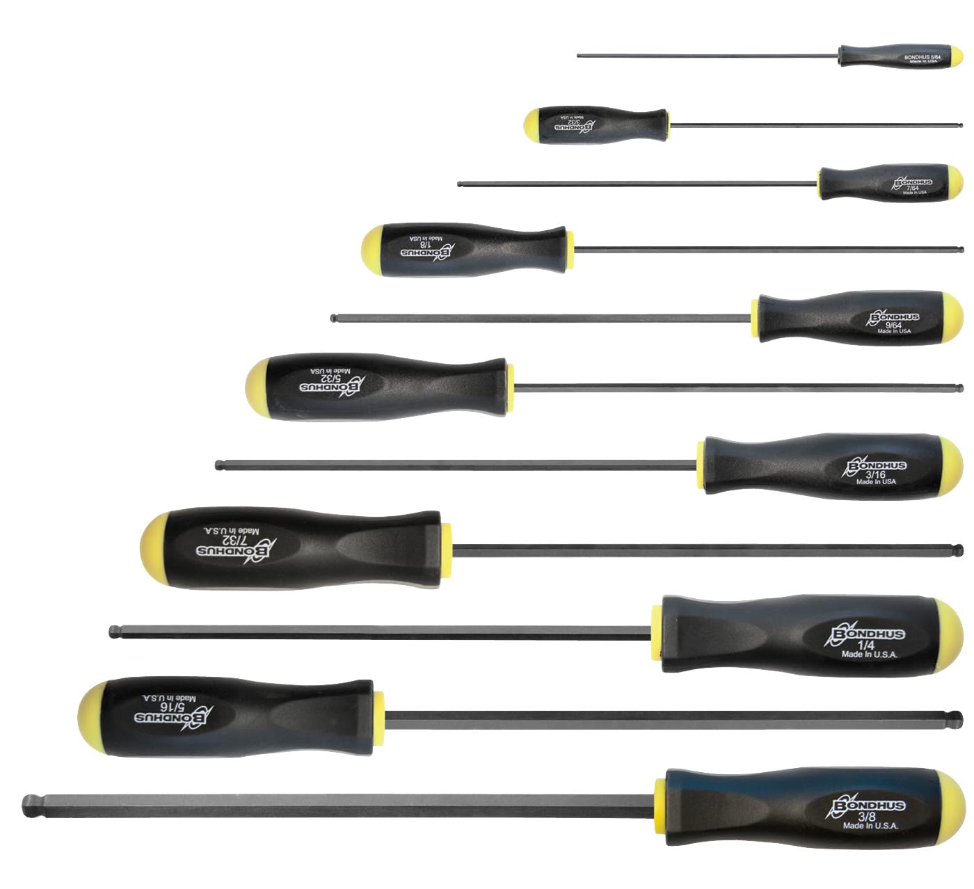 Bondhus Black Bsx11l Balldriver Hex Long Series, 11Mm, 10737
