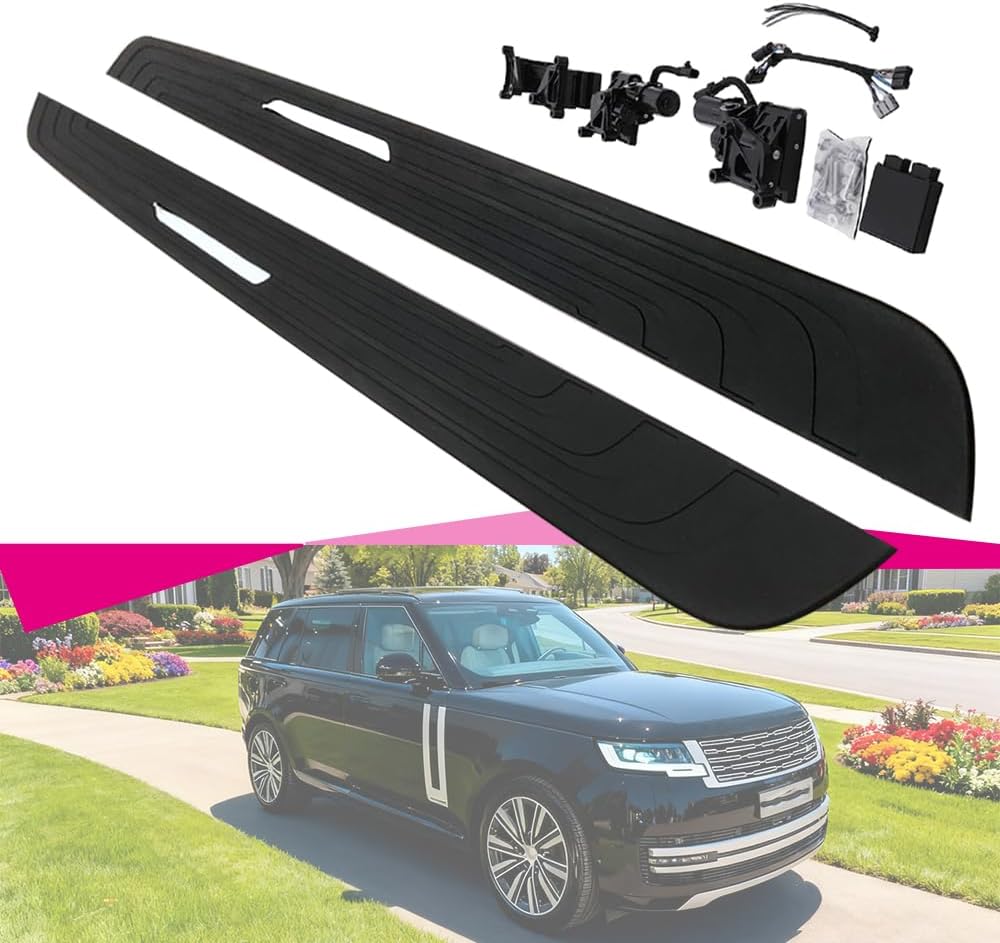 US Stock Deployable Electric Running Board Fits for Range Rover(Long Wheebase) LWB 2023 2024 2025 2026 Extended Side Bar Side Stairs E-Power Side Step,with Installation Manual