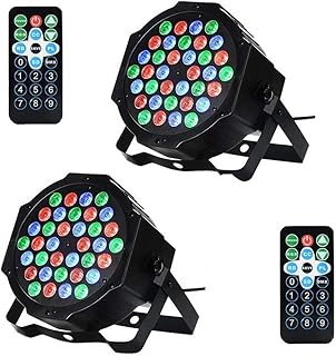 FMOGG Motif De Lumière De Scène, 36 LED par Lumières pour Éclairage De Scène avec Effet Magique Rvb par Télécommande Et Contrôle DMX pour DJ Party/Disco/Mariage/Club/Pub/Événement/Bar