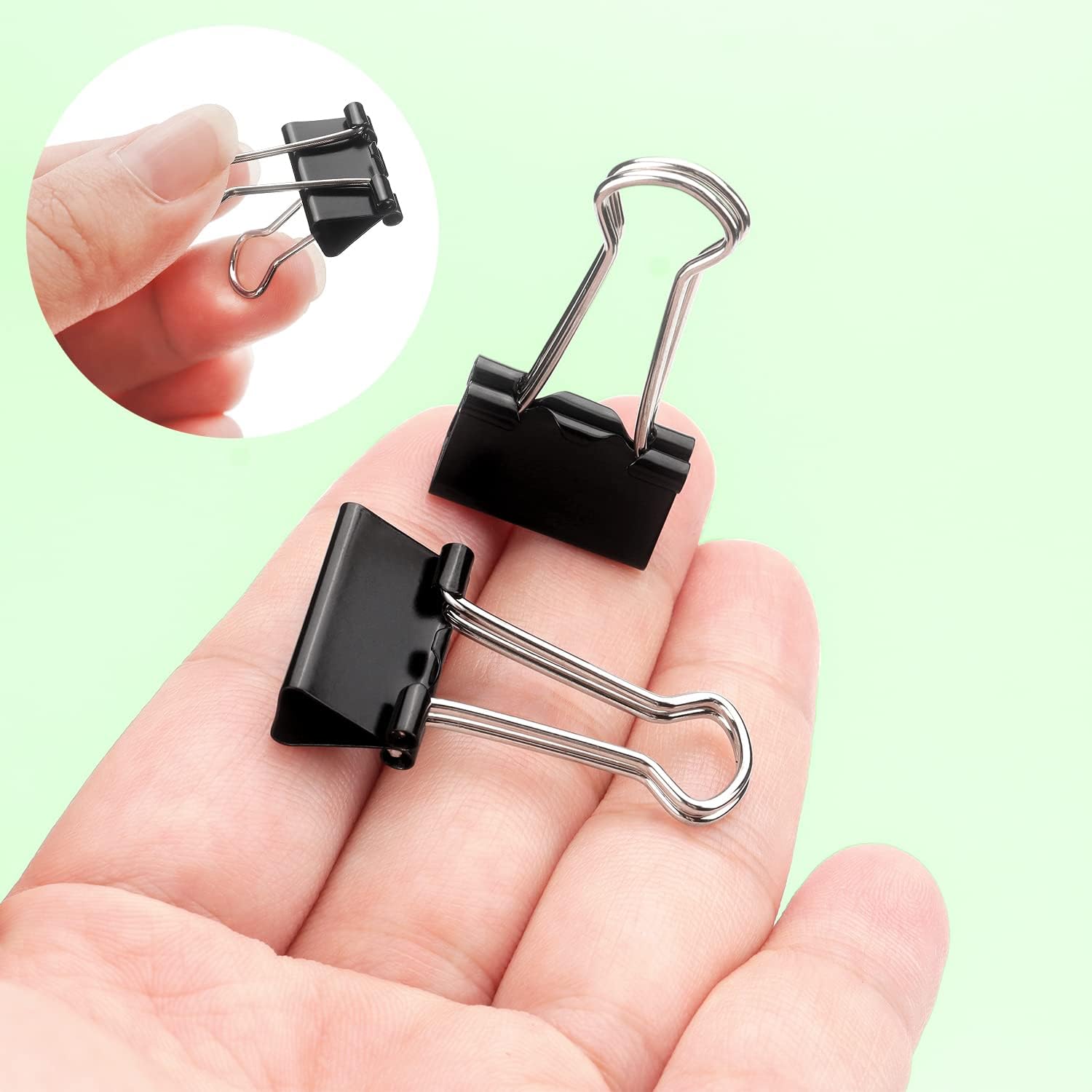 Bla Binder Clips Paper Clps Clips Small Size, 0.75 Inches