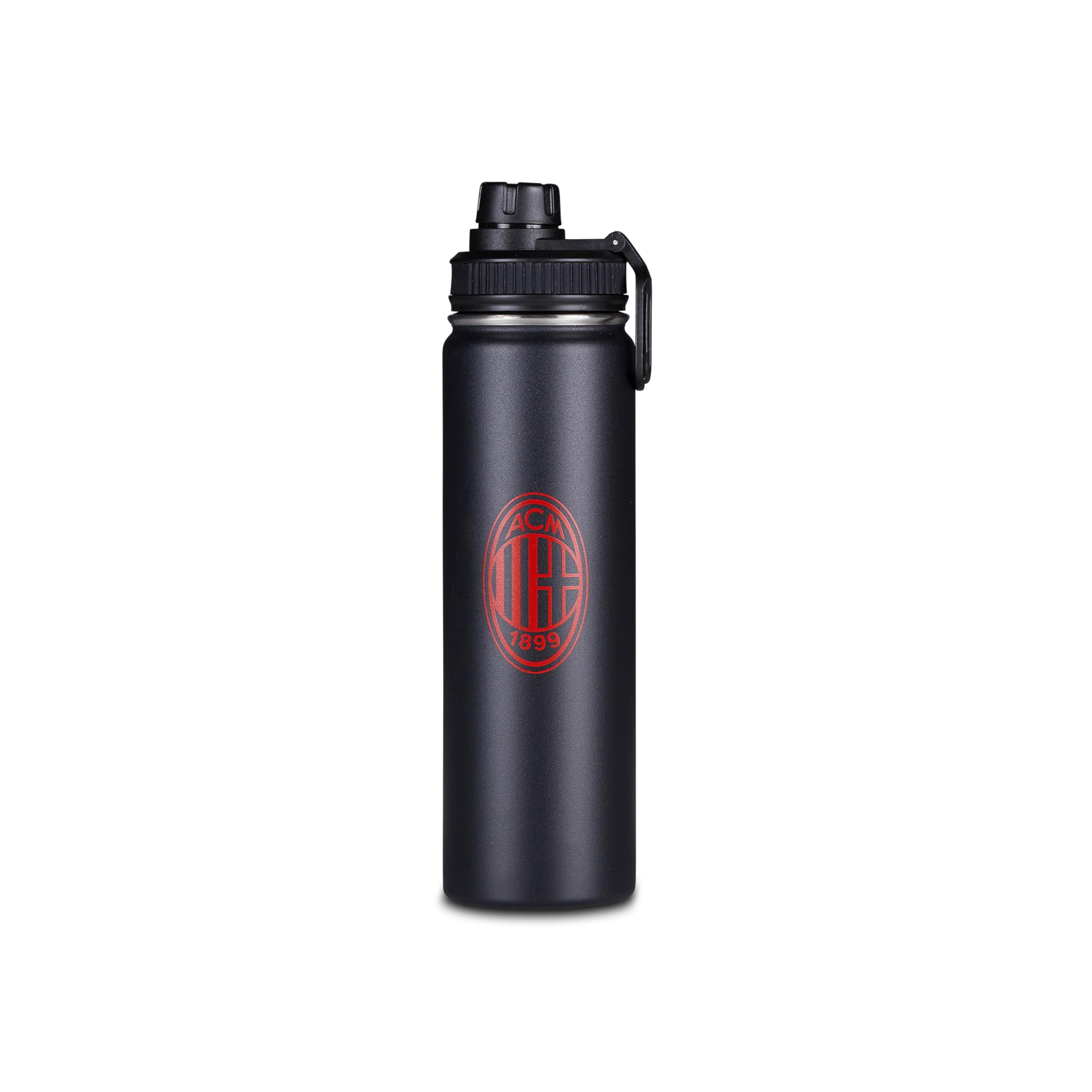Seven Maxi Borraccia Termica A.C. MILAN - WIN THE GAME, Acciaio Inox, 650 ml, Calcio, Scuola e tempo libero, Per bambini, Ragazzi e adulti, Prodotto ufficiale, Idea regalo