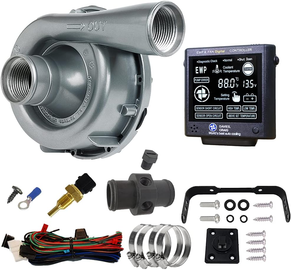 Davies Craig DC-8970 EWP150 Electric Water Pump and LCD EWP & Fan Digital Contro