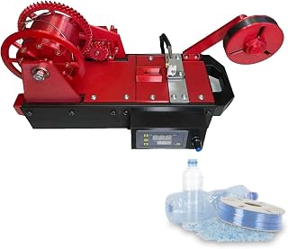 3D Printer Filament Recycler, 3D Printed Bottle Recyclers,PET Bottle Recycling, Filament Recycler with Digital Display, Temperature&Speed Adjustable,for Families, Small Studios(Red)