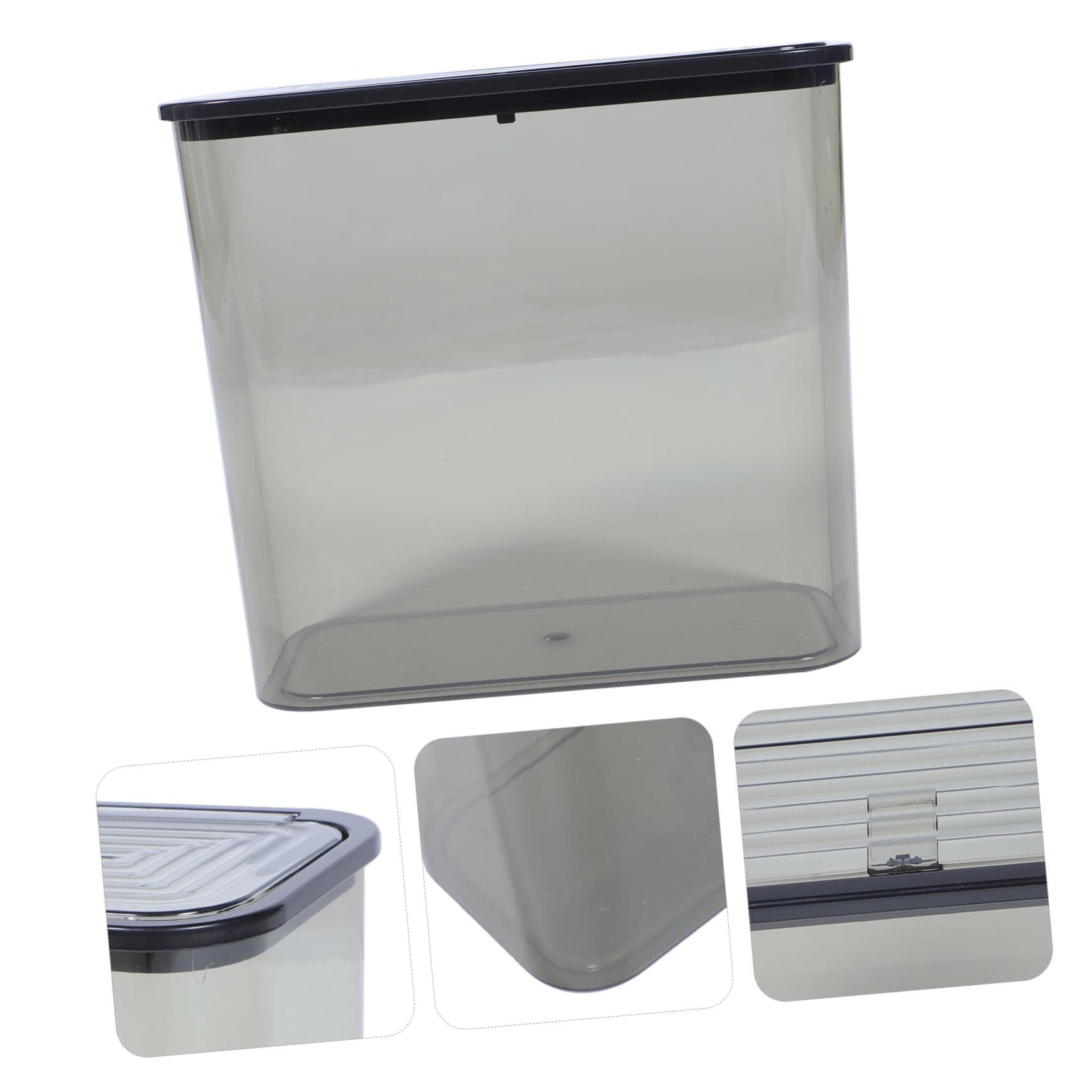 Alipis Bote de Basura con Tapa de Plástico Transparente de Gran Capacidad | Uso Diario para Hogar y Cocina, Fácil Cambio de Bolsa, para Reciclaje y Recogida de Papeles