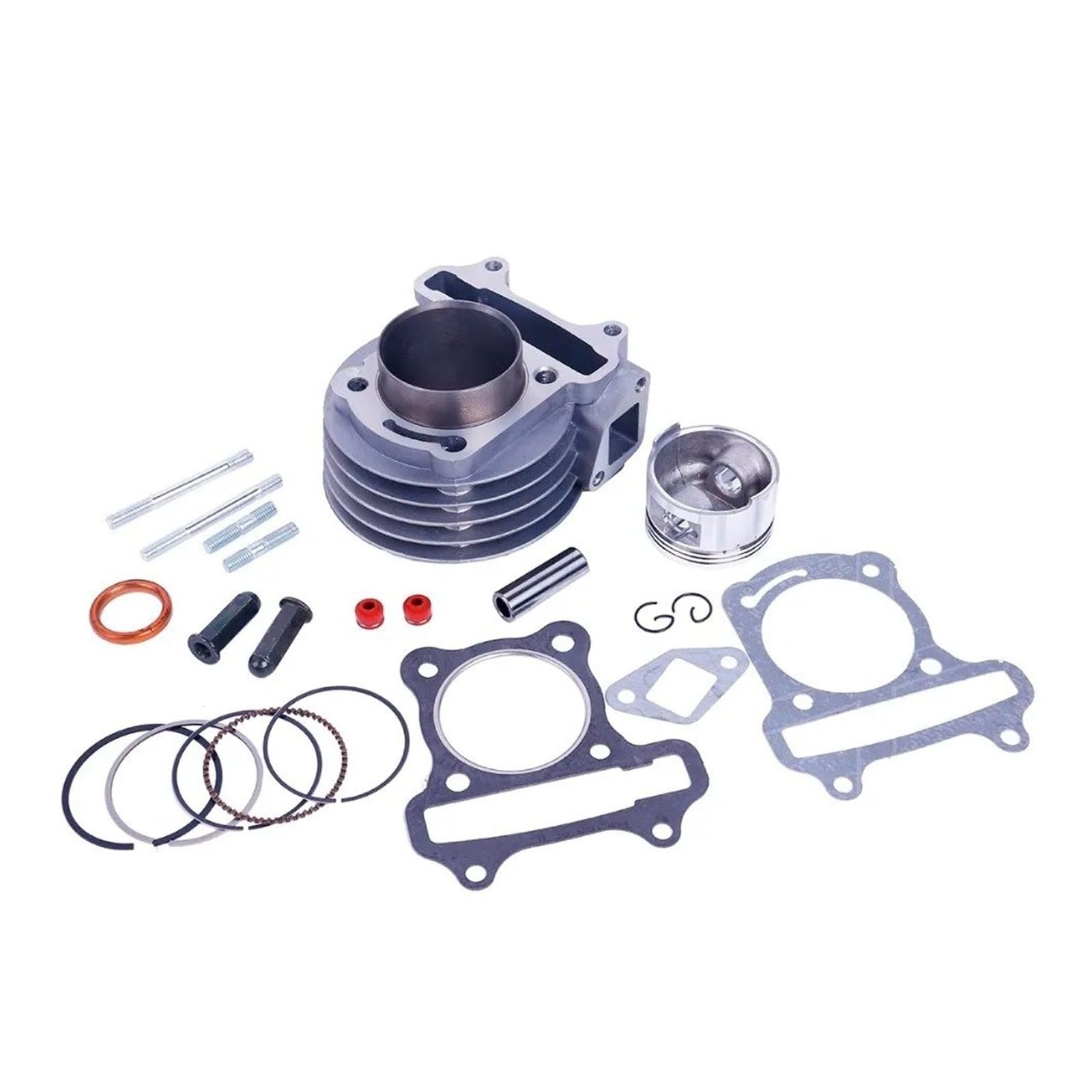 Cilindro Motosierra Motor Patinete Chino Kit Cilindro Gran 50mm Pistón 4T 139QMB 139QMA Para JONWAY Para ZNEN Para Roketa Para Ciclomotor Para GY6 100cc Pistón