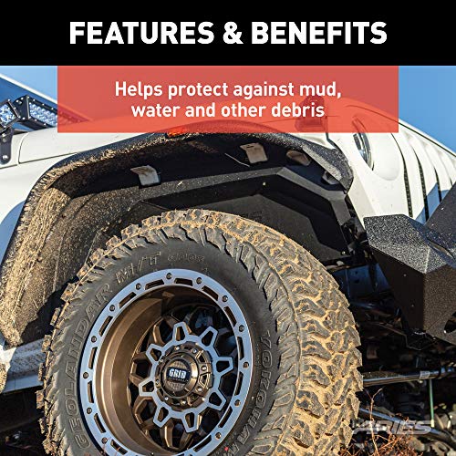 ARIES 2500650 Black Aluminum Front and Rear Jeep Wrangler JL Inner