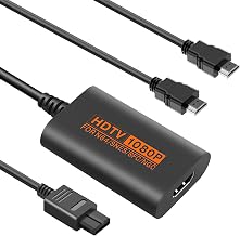 Sehawei N64 to HDMI Adapter, Snes/SFC/NGC to HDMI Converter 1080P Audio Video Adapter Compatible with N64/Snes/SFC/NGC Console