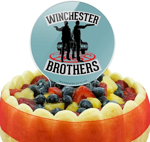 Miniatura 5 de Decoración acrílica para tartas de hermanos sobrenaturales, decoración de fiesta para boda, aniversario, cumpleaños, graduación