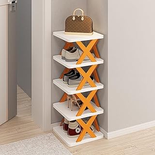 wolpin wolpin 5 Shelves Shoe Rack & Stand Storage Multi-Layer Space Saver for Footwear, Toys, Clothes Large Multi-Purpose