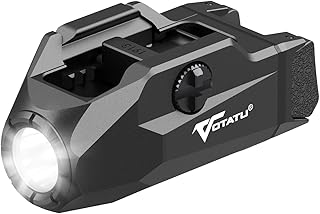 VOTATU G10 Pistol Light High 1000 Lumens/Low 400 Lumens and Strobe Function, Rechargeable Flashlight, Ultra Compact Weapon...