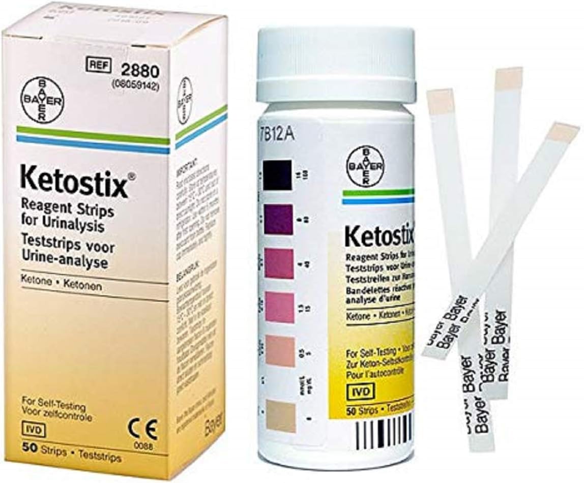 Bayer Ketostix Reagent Strips, Ketostix Reagent Strips, (1 BOX, 50 EACH)