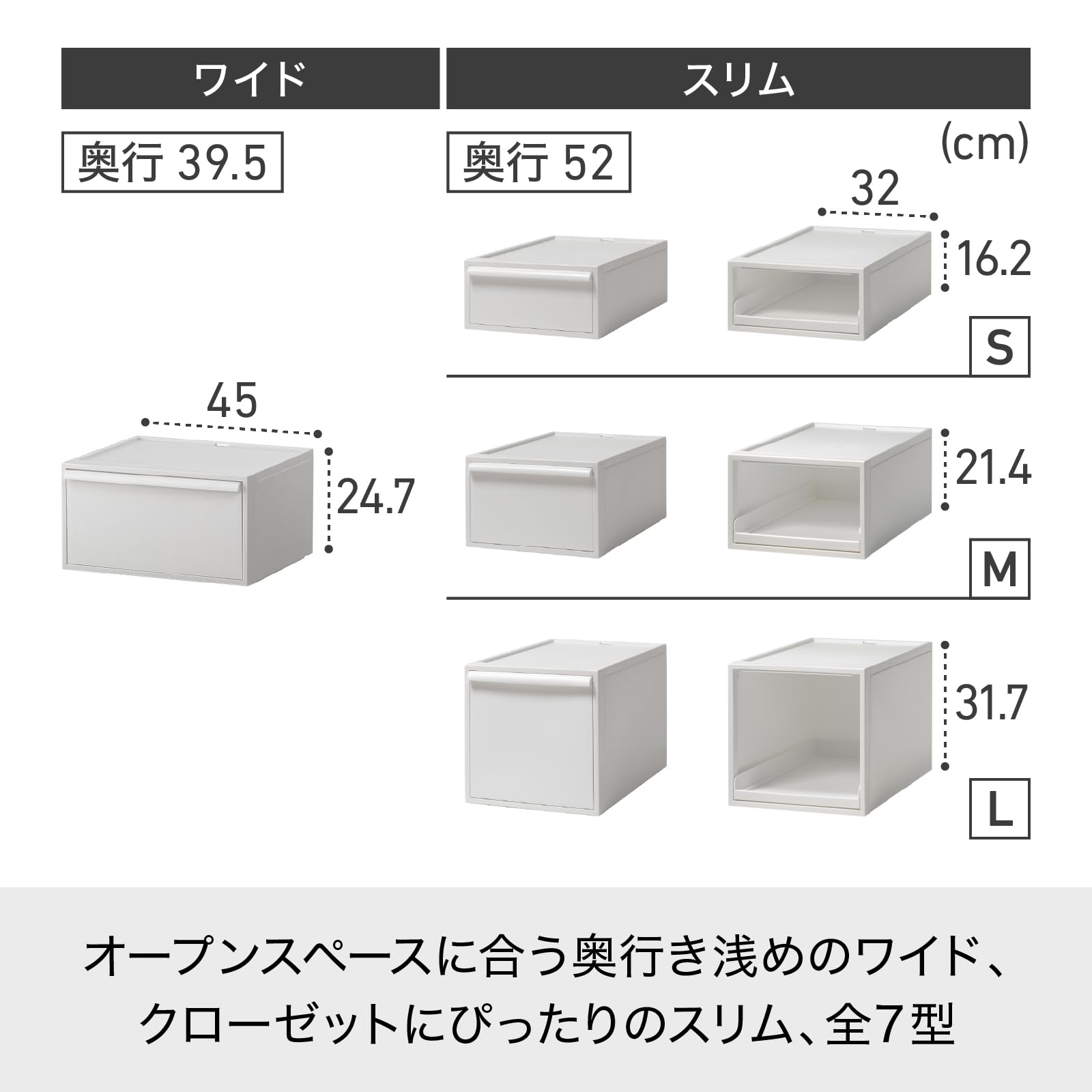 Amazon｜ライクイット (like-it) 収納ボックス クローゼットシステム 