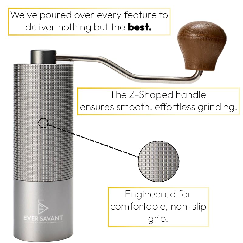 Molinillo De Café Manual - Mango Telescópico, Molienda Ajustable, Portátil Para Viaje