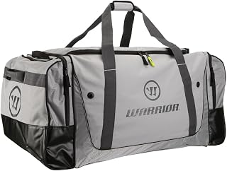 Warrior Q20 Carry Hockey Bag Grey - Durable Premium Equipment Bag with Skate Pocket, Medium 32x16.5x17.5 & Large 37x20x19 Sizes