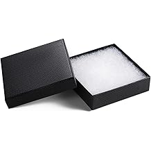 GEFTOL Jewelry Gift Boxes 96 Pack 3.5x3.5x1 Inch Cardboard Jewelry Boxes,Small Gift Boxes for Jewelry Earrings Necklaces Handmade Bangles Bracelets(Black)