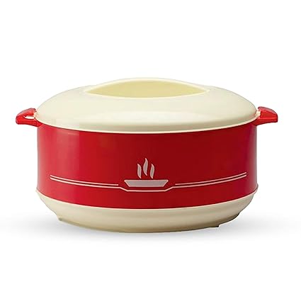 IDEAL PRIME Durable BPA Free Doublewall Insulated Plastic Inner Steel Casserole 1500 ml | Inner Steel Buffet/Hotpot/Chapati Box Tableware Pack of 1