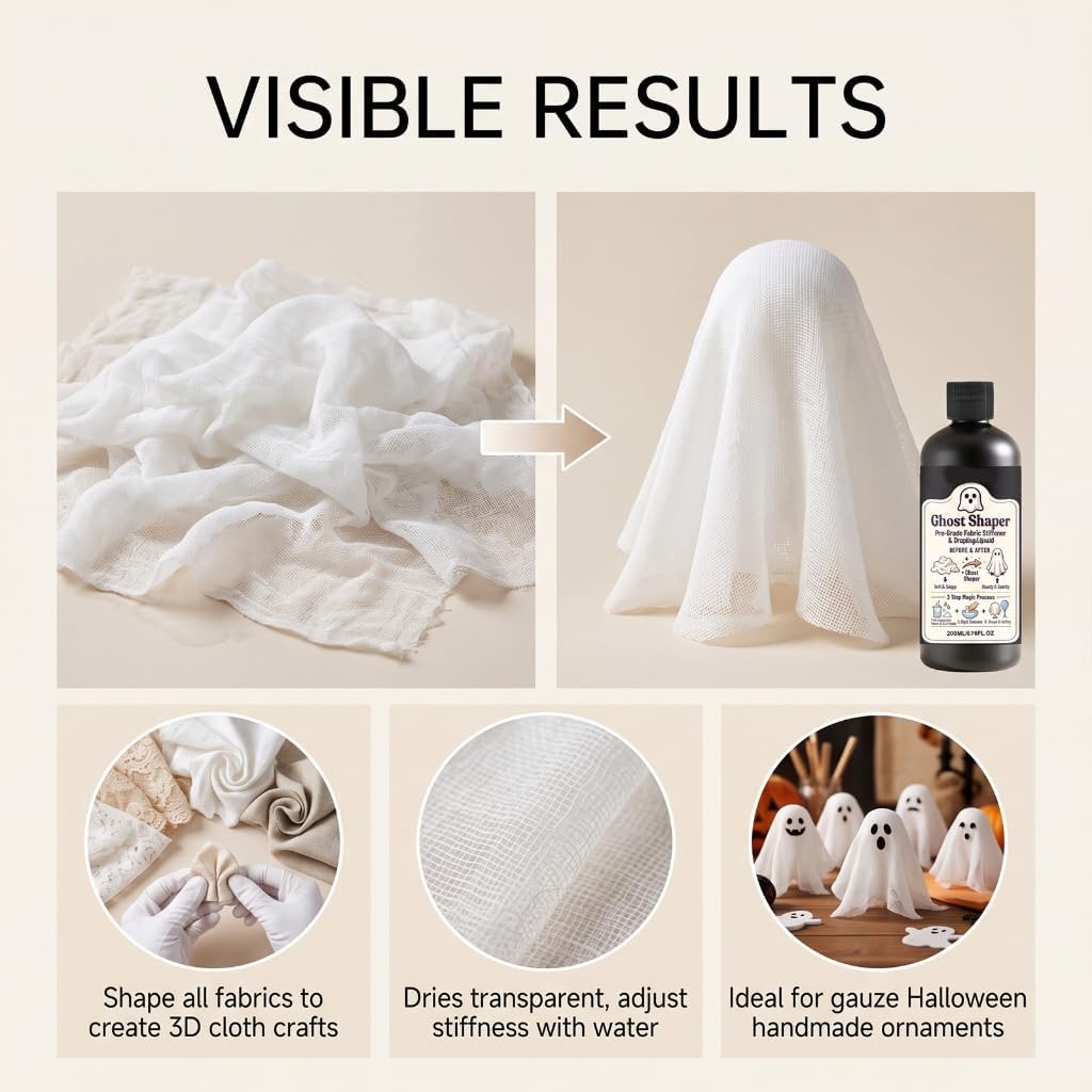 ECVGHD Fabric Stiffening Liquid for Seasonal Display Projects