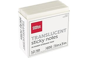 Office Depot Translucent Sticky Notes: Keep Your Office Organized and on Track