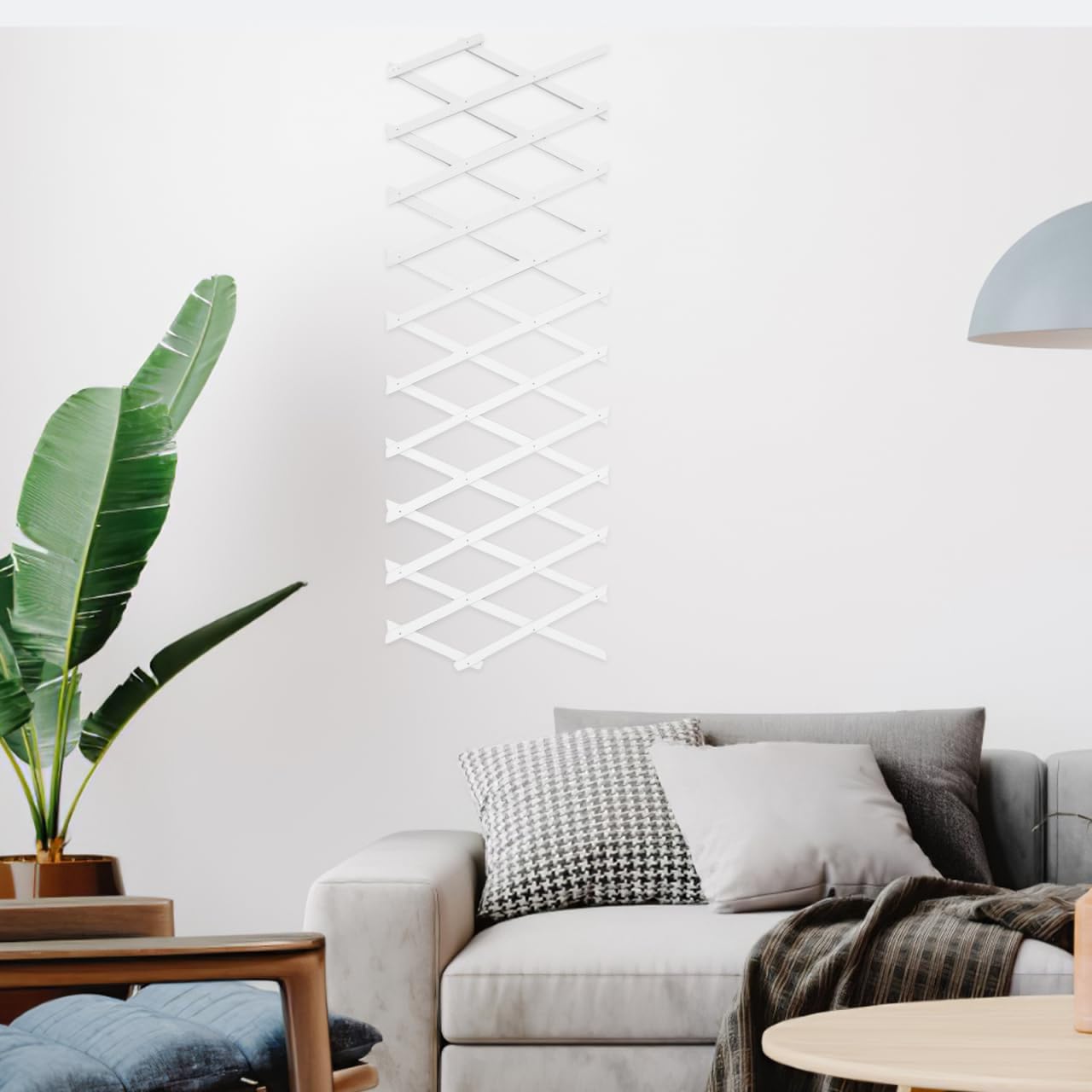 BESPORTBLE Expandable Garden Trellis: Wooden Lattice Fence, Stretchable Wall Panel Lattice Panels Trellis Vertical Rack for Climbing Plants Outdoor