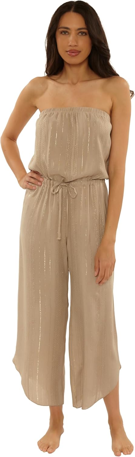 BECCA Women's Radiance Jumpsuit, Casual, Beach Cover Ups for Women
