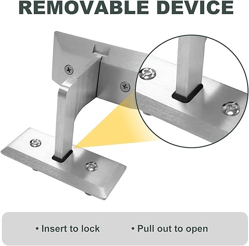Miniatura 4 de Barra de seguridad de barricada de puertapuerta puerta anti-patada para evitar robos de entradaladrones aptos para puertas batientes