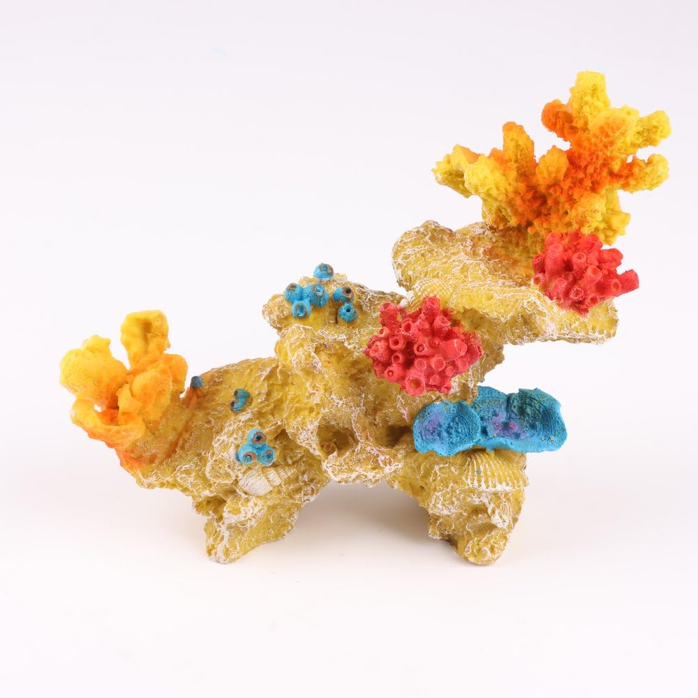 Atlantis Mixed Color - Aquarium Coral Decoration | Multi-Color Artificial Coral Reef Ornament | Safe And Durable Resin Decor For Fish Tanks Enhances Aquatic Environment | Easy To Clean And Maintain (Coral Reefs)