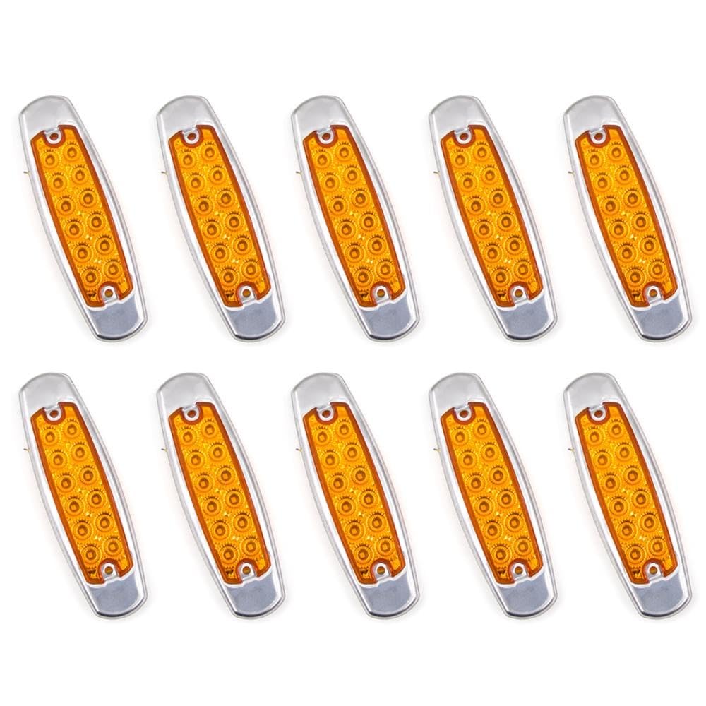 10X 12V-24V LED 12LED Boczne Światło Obrysowe Samochodu