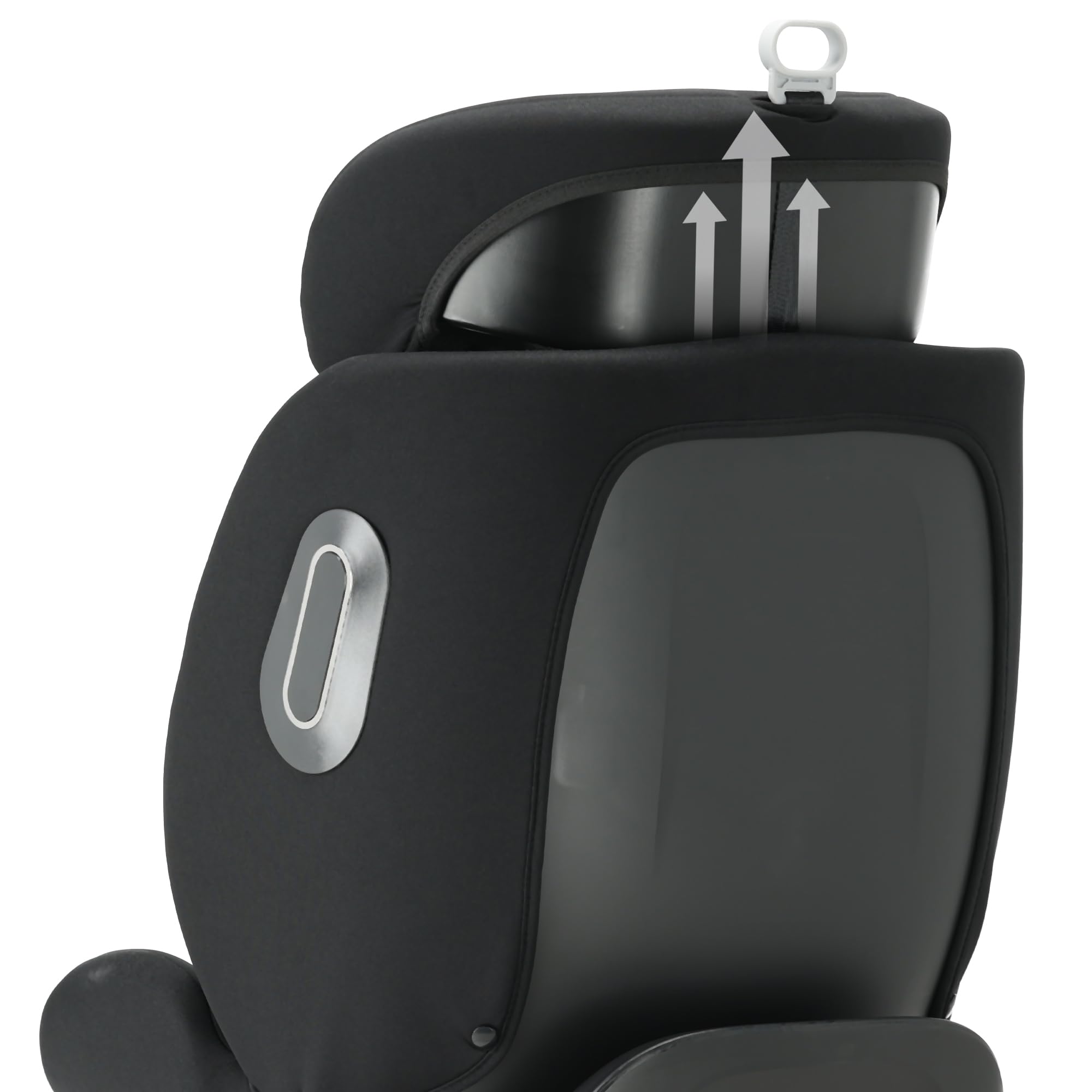 Deryan Carly 360° i-Size Kindersitz 40-150 cm, Drehbarer Autositz 0 bis 12 Jahre (0–36 kg) mit ISOFIX, Liegefunktion & Stützfuß, Gruppe 0+/1/2/3, ECE R129, Autokindersitz mit Gurtbefestigun (Schwarz)