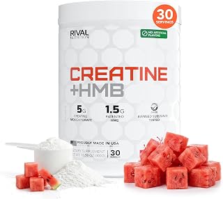 RIVAL NUTRITION Creatine + HMB Powder (Watermelon, 30 Servings)
