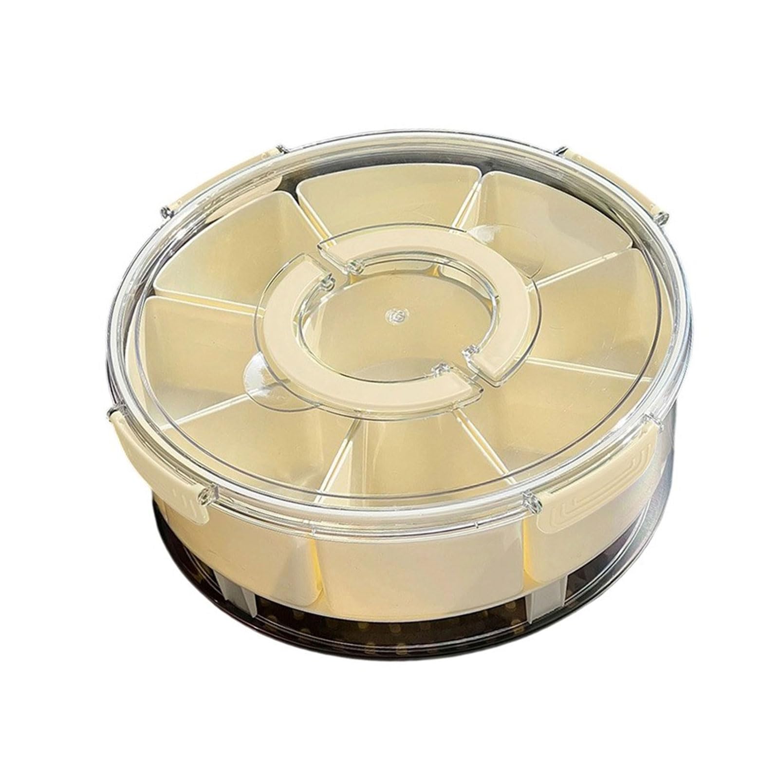 YROHGKPN PET+PP Camping Food Container with Divided Sections and Ice Compartment Meal Preparation Boxf or Picnics Use Camping Picnics Insulated Food Container