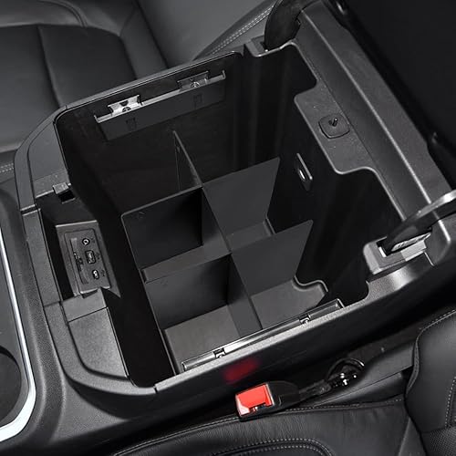 Miniatura 7 de TACOBRO Divisores organizadores de consola central para GMC Sierra 2019-2022/Chevy Silverado 1500 accesorios/Chevy Silverado 2020-2023/GMC Sierra