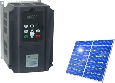 Frequency Solar 220v/380V Variable Frequency Drive 0.75kw-11KW VFD Inverter Motor Speed Control Water Pump Frequency Converter0.75kw 1HP,Three Phase 380V