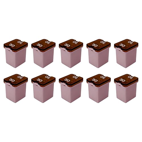 Miniatura 7 de Fusible de perfil bajo (Mini) de 40 Amp J-Case de 0.630 in para camionetas, automóviles y SUV (40A, paquete de 10)