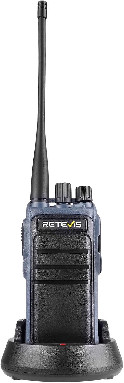Retevis MateTalk C4 Rechargeable Walkie Talkies for Adults, Intelligent Voice Control, Durable Two Way Radio, 2500mAh, USB-C, VOX, Emergency Alarm, GMRS Handheld Radios for Camping Road Trips(1Pack)