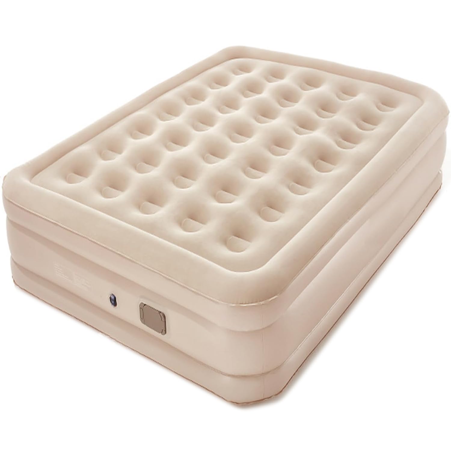 Inflatable Air Mattress Queen Size, Built-in Pump, 203x152x46 cm, Quick 1-3 Min Inflation