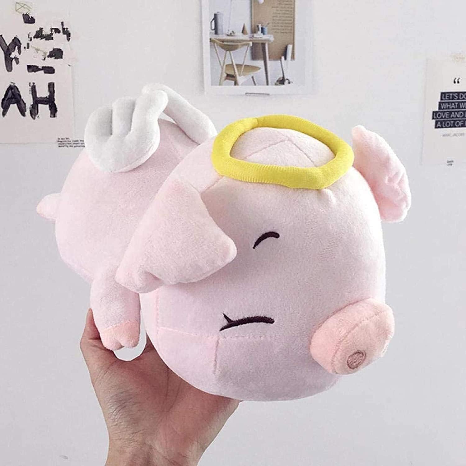 Juguete de peluche, juguetes de muñecas for niños, manta de peluche, juguete de peluche suave y tierno for niños, 40 cm, suave y lindo, cerdito de peluche for bebé, niño, ángel, juguete de cerdo, jugu