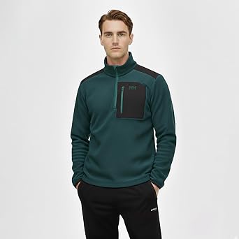 Polar Block Erkek Ye il Sweatshirt