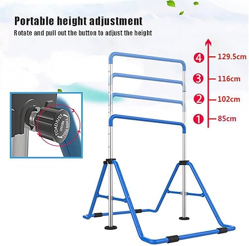 Miniatura 5 de Gymnastics Bars for Kids Horizontal Bars Folding Junior Training Equipment Adjustable Height for Home Floor Practice Gymnastics
