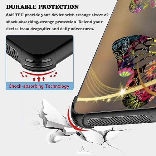 Miniatura 4 de ZHEGAILIAN Funda compatible con Samsung Galaxy S24 Plus, mariposas Galaxy S24+ Plus para mujeres y niñas, diseño a prueba de golpes y caídas para